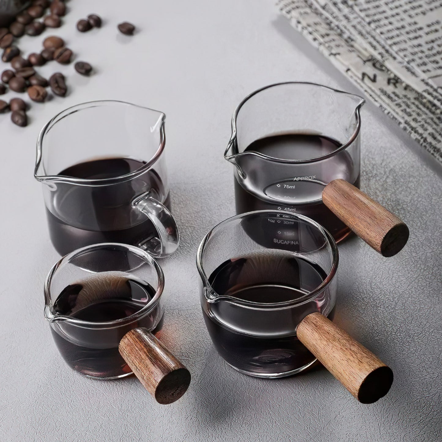 Wooden Espresso Measuring Cup