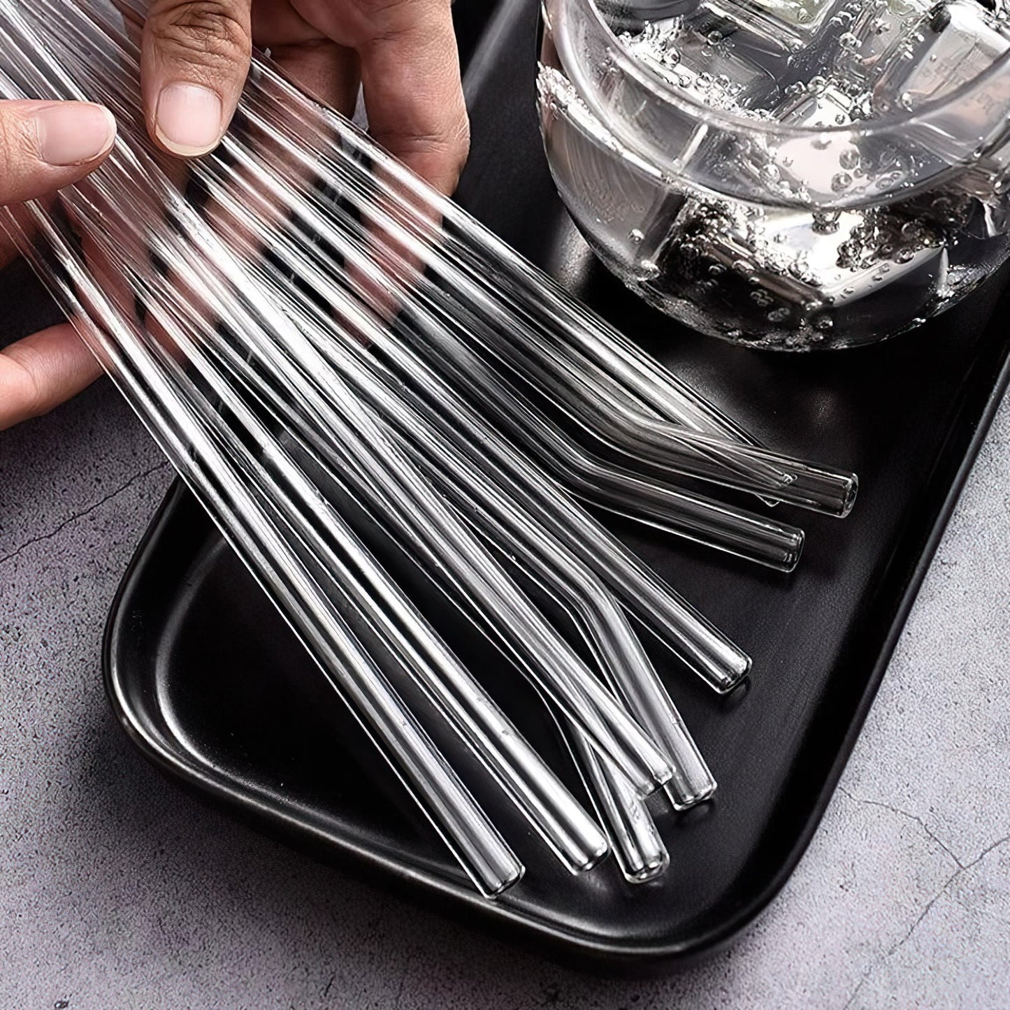 GLASS STRAWS