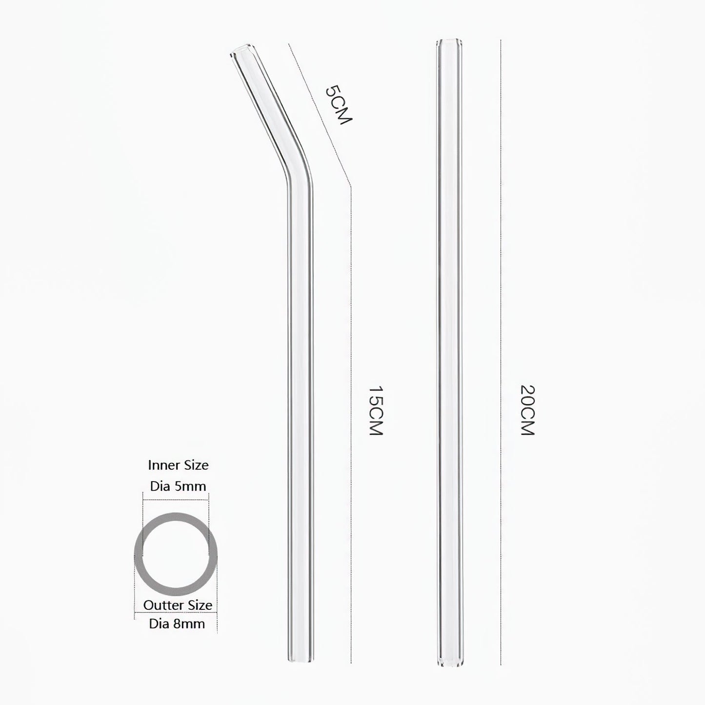 GLASS STRAWS