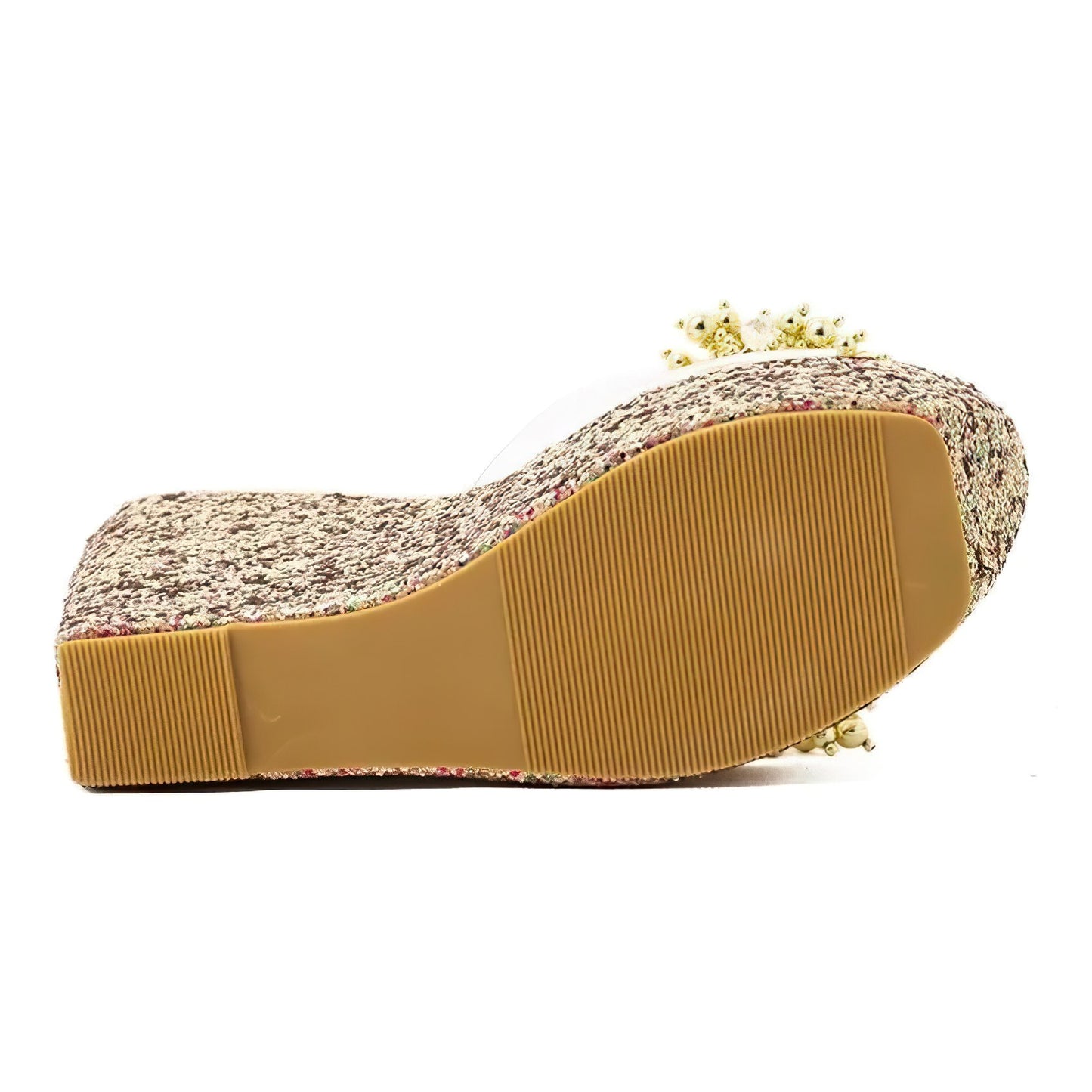 Open Toe Glam Platform Wedges