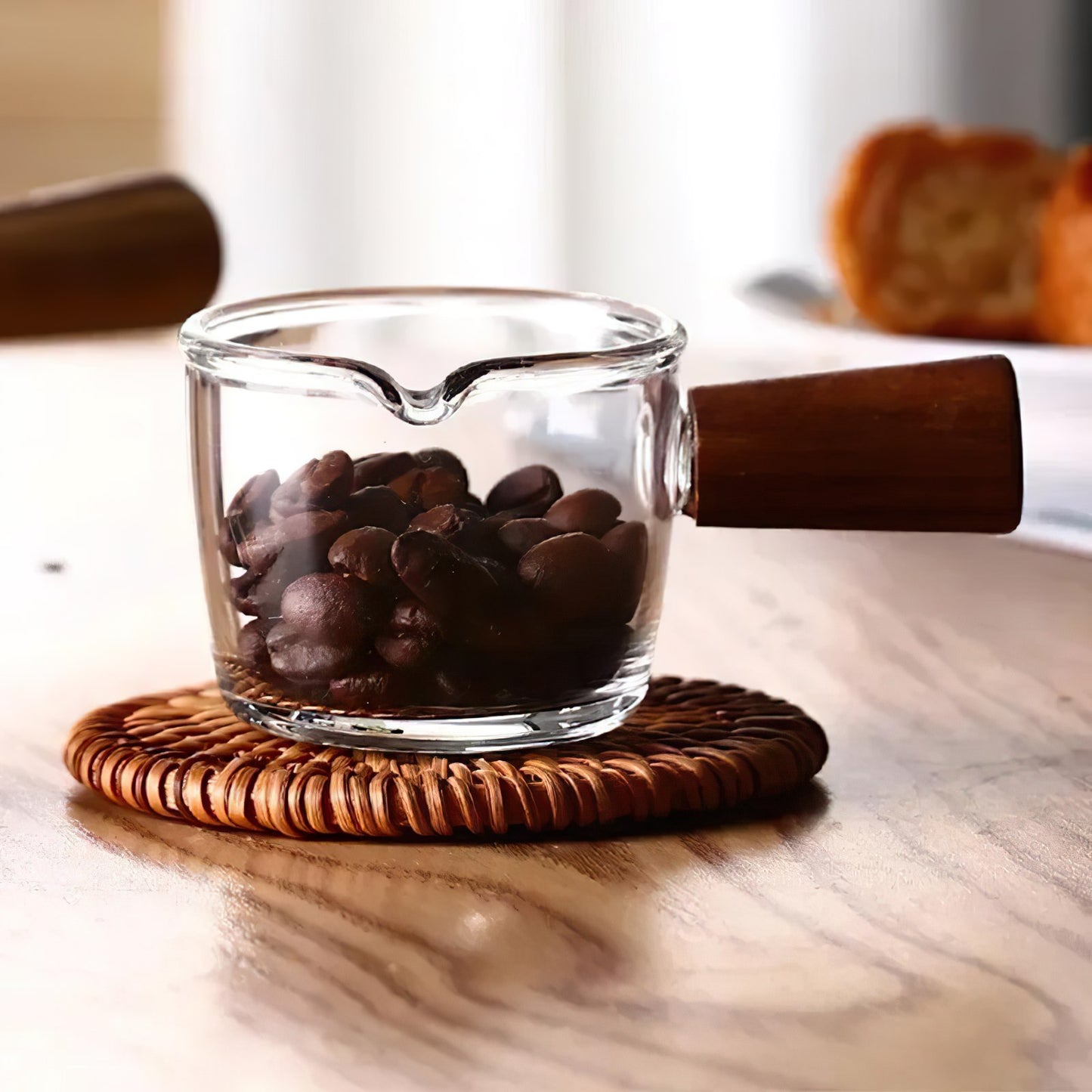 Wooden Espresso Measuring Cup